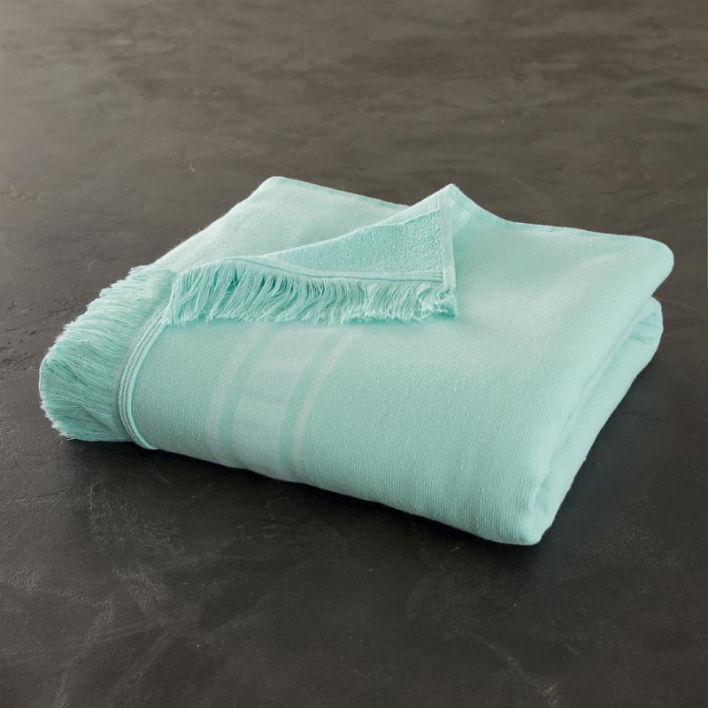 Fouta bleu turquoise 90x200 cm