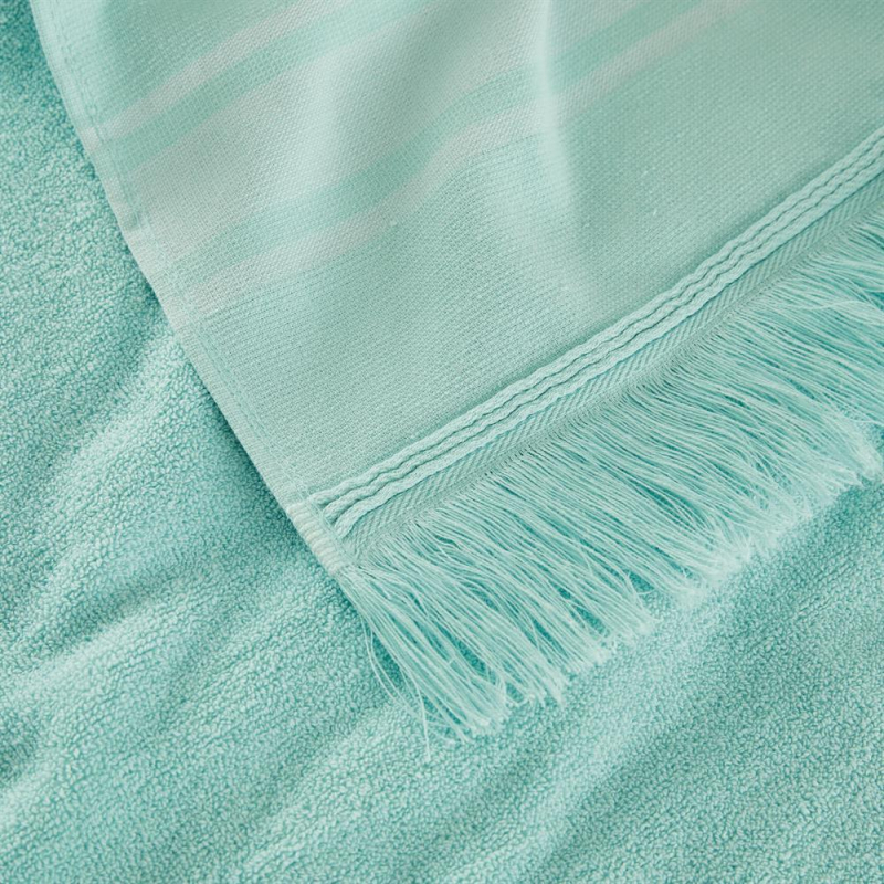 Fouta bleu turquoise 90x200 cm