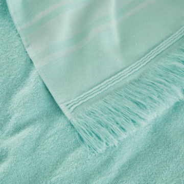 Fouta bleu turquoise 90x200 cm