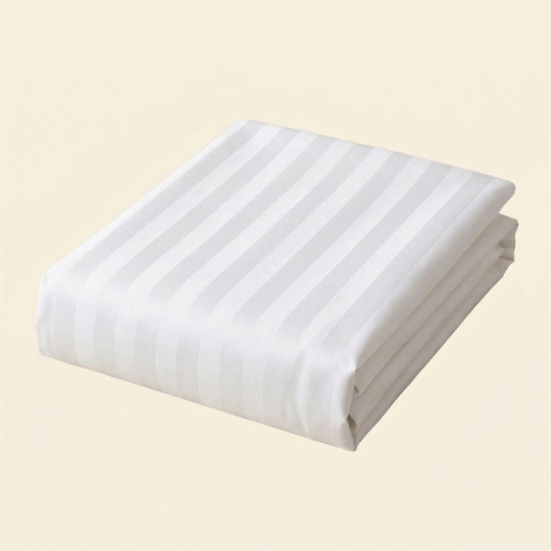 Drap plat Nemesis satin à rayures zoom