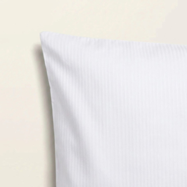 Taie d'oreiller à fines rayures en coton MORPHEA