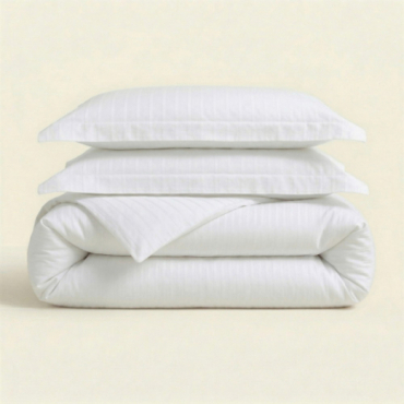 Parure de lit en coton à rayures HYPNOS