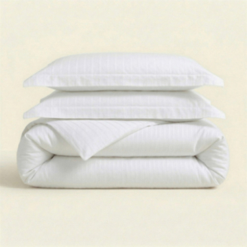 Parure de lit en coton à rayures HYPNOS