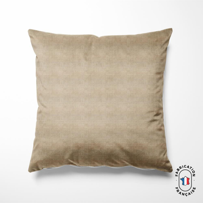 Coussin en velours texturé