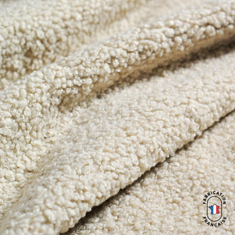 Chemin de lit en tissu mouton