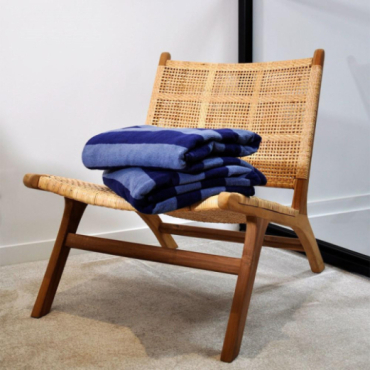 Drap de plage à rayures Mykonos plié 90x160 cm