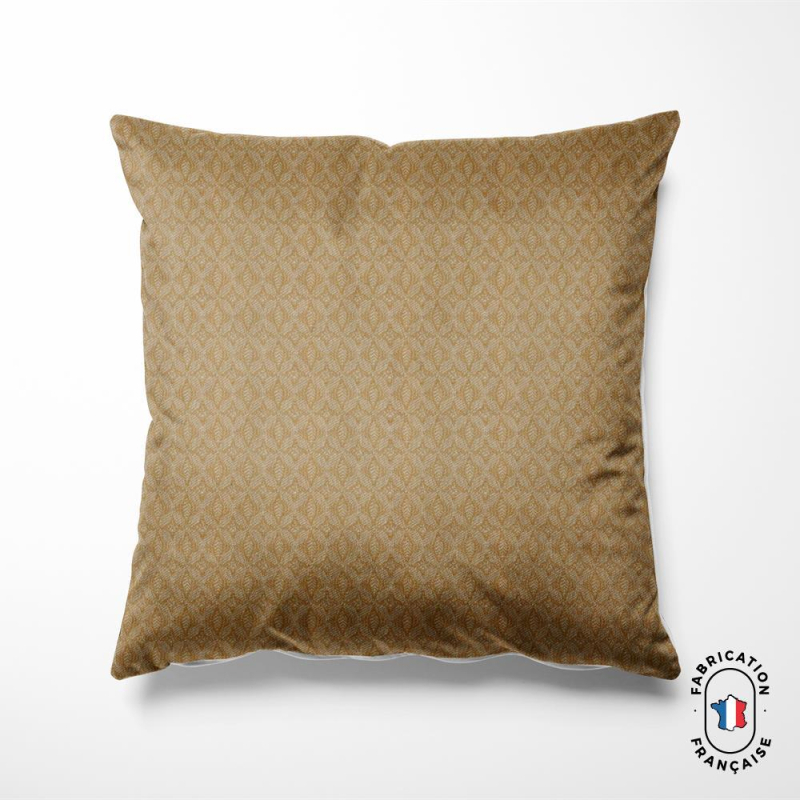 Coussin en jacquard à motifs fleuris