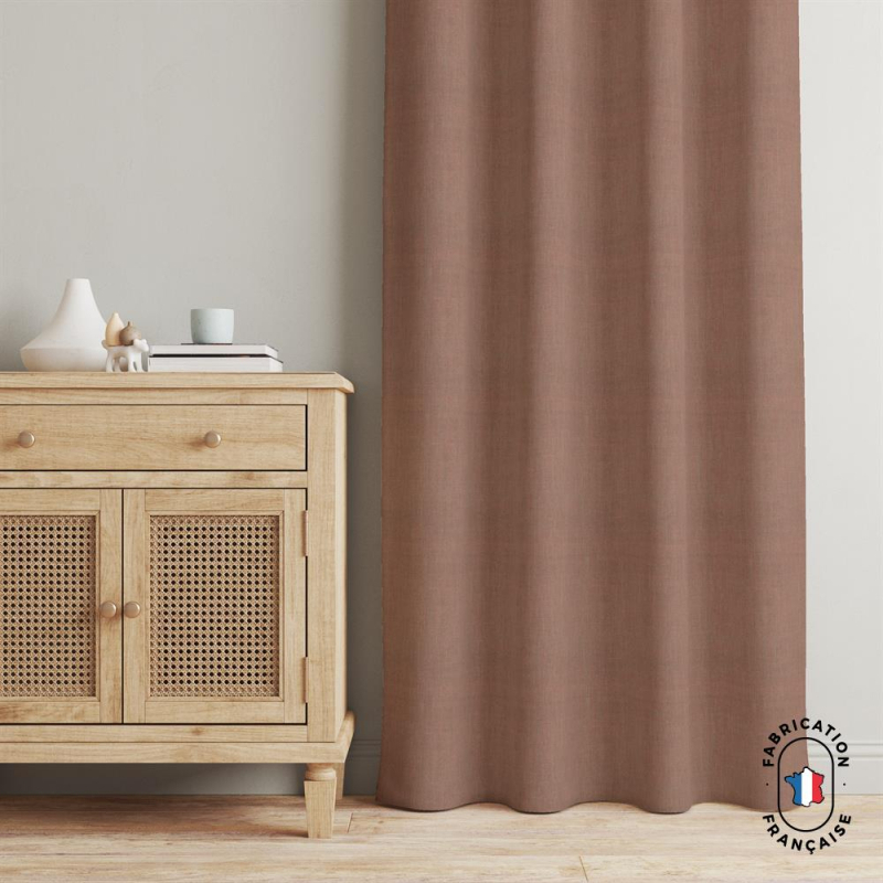 Rideau effet lin couleur pastel Houle