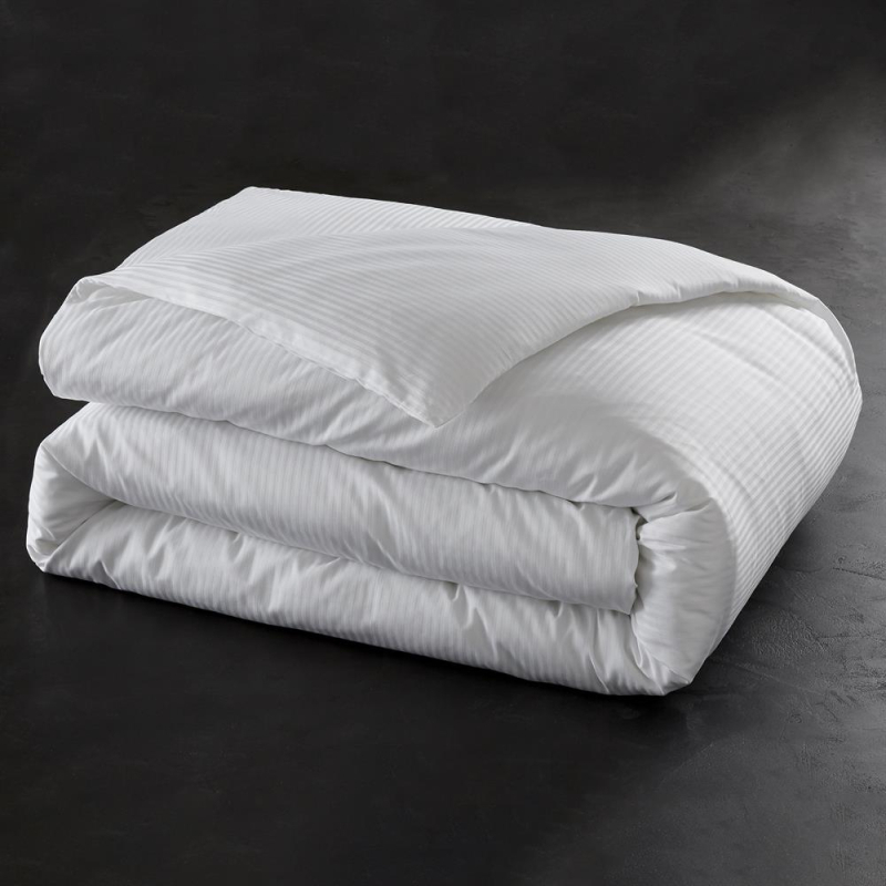 Housse de couette satin rayée 200x200 Morphea