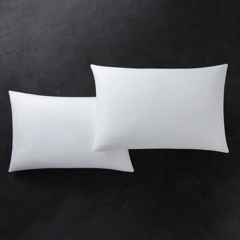 Lot de taies d'oreiller satin rayée 50x75 Morphea