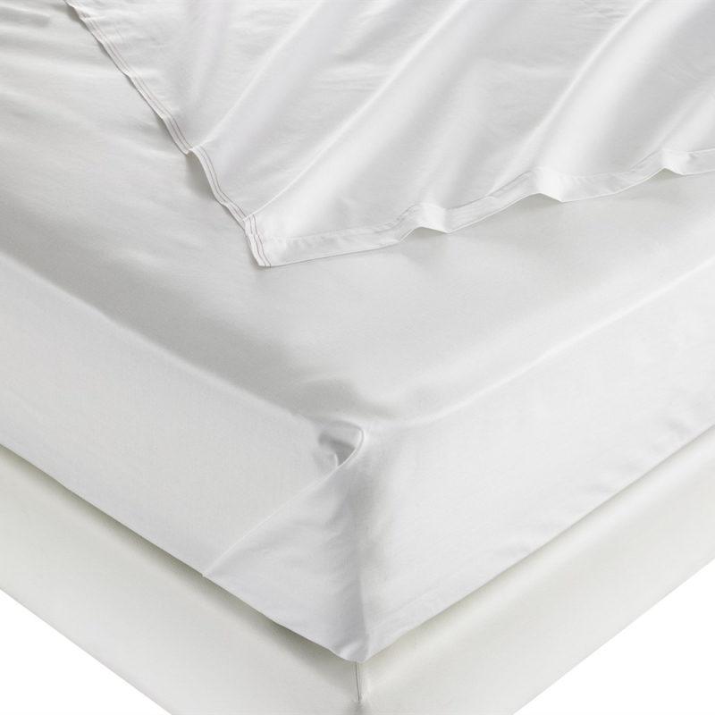 Drap plat 190x310 cm HEMERA 100% coton zoom matière