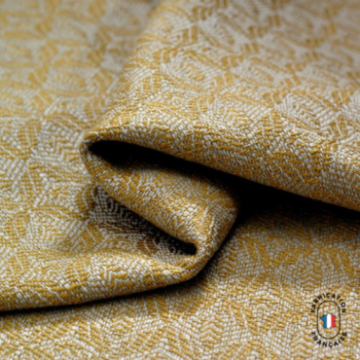 Coussin en jacquard à motifs fleuris