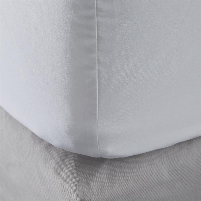 Zoom drap housse 90x190 en percale Sélène