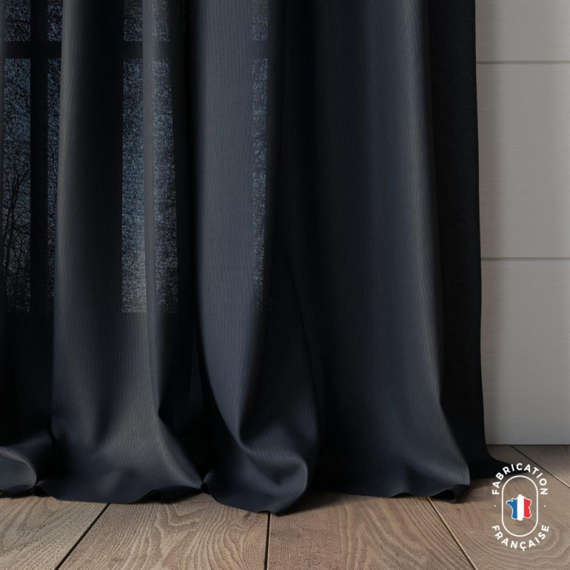 Tissu Jaba coloris Onyx échelle