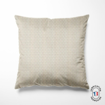 Coussin en velours chenillé à carreaux