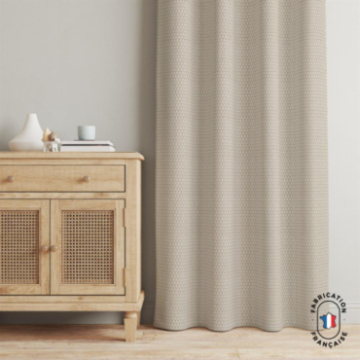Rideau en velours à motifs