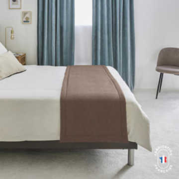 Chemin de lit effet lin