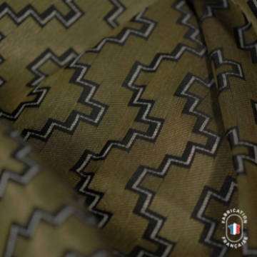 Tissu satiné LAUZE à motifs géométriques Zoom