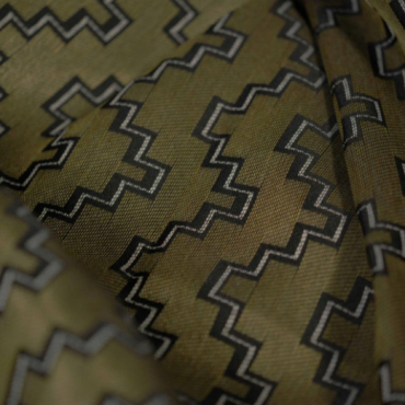 Tissu satiné LAUZE à motifs géométriques Zoom