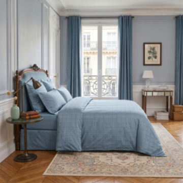 Housse de couette callista ice blue 140x200 cm