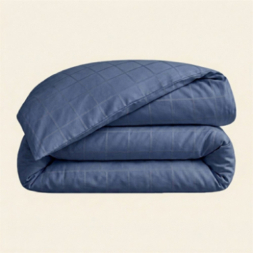 Housse de couette satin callista indigo 140x200 cm