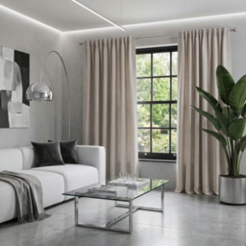 Rideau sur-mesure Calvin Sable