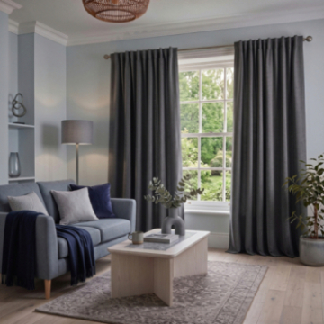 Rideau sur-mesure Calvin Anthracite