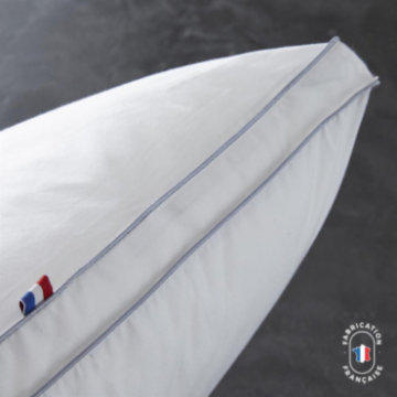 Confection France Oreiller moelleux Beluga 45x70 cm