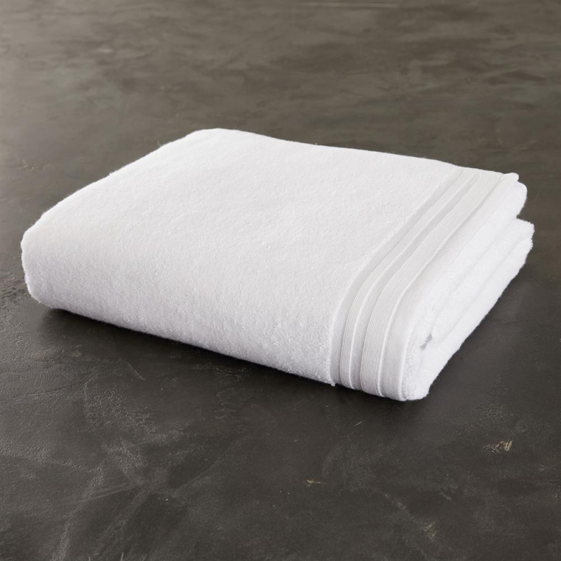 Drap de bain Romane coloris Blanc 90x150