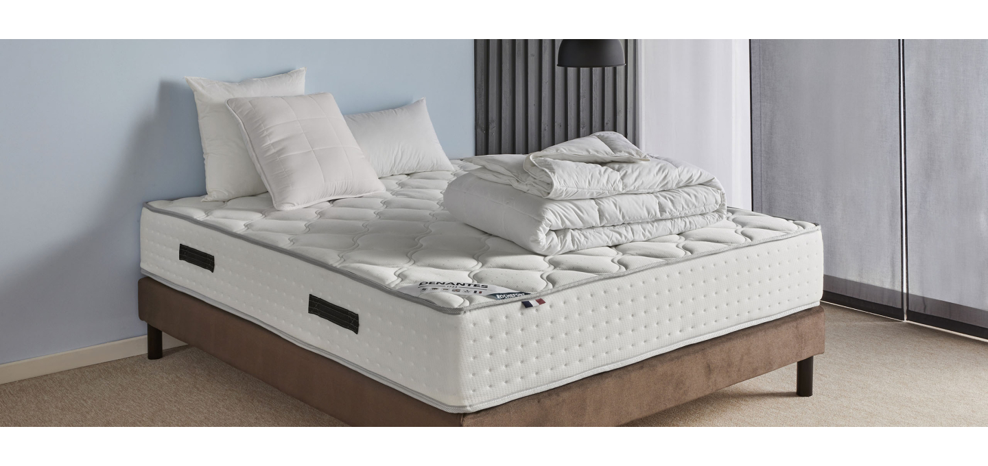 Matelas en mousse et à ressorts de qualité hôtelière – Maison Denantes